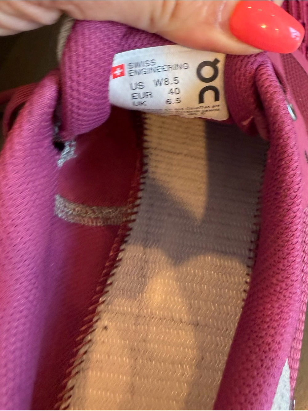 On Running Women's Pink Mesh Cloud Sneakers - Picture 5 of 11